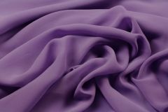 ткань креповый шифон цвета лаванды крепшифон шелк однотонная фиолетовая Италия
