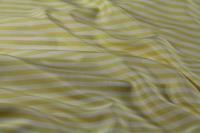 ткань шелк в бело-желтую полоску