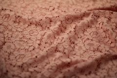 ткань хлопковое кружево розового цвета Англия