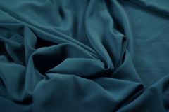ткань шелковый крепдешин цвета морской волны крепдешин шелк однотонная синяя Италия