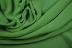 ткань креповый шифон травяного цвета крепшифон шелк однотонная зеленая Италия