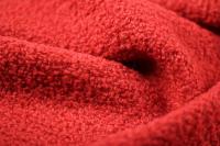 ткань красное пальтовое букле