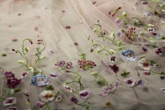 ткань сетка с цветами Италия