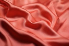 ткань коралловый атлас атлас шелк однотонная красная Италия