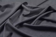 ткань серая шерсть с шелком костюмно-плательная шерсть однотонная серая Италия