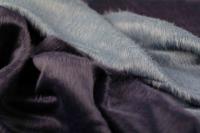 ткань двусторонняя альпака чернильного цвета с голубым