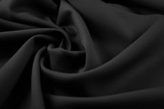 ткань черное шелковое кади кади шелк однотонная черная Италия