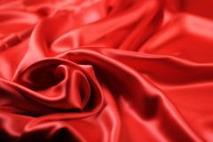 ткань алый двусторонний атлас атлас шелк однотонная красная Италия