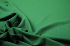 ткань шерсть изумрудного цвета костюмно-плательная шерсть однотонная зеленая Италия