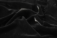 ткань черный бархат из вискозы бархат вискоза однотонная черная Италия