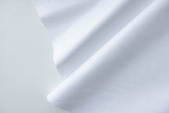 ткань плотный хлопковый флизелин (воротничковый) флизелин хлопок однотонная белая Франция