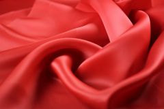 ткань красная шелковая органза органза шелк однотонная красная Италия