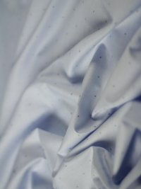 ткань голубой рубашечный хлопок с горошком филькупе