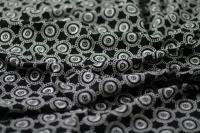 ткань черное шитье