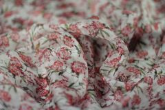 ткань шелковый шифон с мелкими цветочками Италия