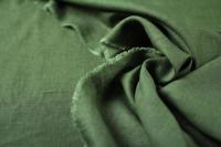 ткань лен зеленого (травяного) цвета