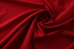 ткань красная шерсть костюмно-плательная шерсть однотонная красная Италия