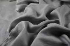 ткань светло-серый лен  Лоро Пиана костюмно-плательная лен однотонная серая Италия