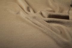 ткань пальтовая альпака цвета кэмэл (остаток с пятнами) Италия