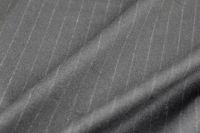 ткань шерсть синяя в полоску LORO PIANA пальтовые шерсть в полоску черная Италия