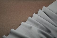 ткань двухслойный, двусторонний пальтовый  кашемир с шерстью пальтовые шерсть однотонная бежевая Италия