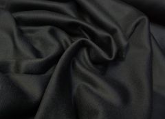 ткань двухслойный,  двусторонний черный кашемир пальтовые кашемир однотонная черная Италия