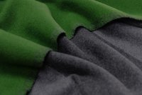 ткань двухслойный зеленый пальтовый кашемир