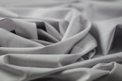 ткань светло-серая шерсть для платья или рубашки костюмно-плательная шерсть однотонная серая Италия