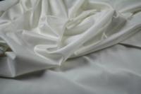 ткань белый хлопковый трикотаж с шелком