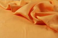 ткань оранжевый лен полотняного плетения