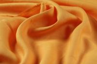 ткань оранжевый лен полотняного плетения