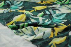 ткань плотный хлопок с пальмовыми листьями Италия
