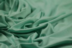 ткань маечный трикотаж из вискозы мятного цвета трикотаж вискоза однотонная зеленая Италия