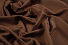 ткань шерсть коньячного цвета костюмно-плательная шерсть однотонная коричневая Италия