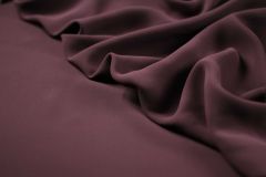 ткань шелковое кади бордового цвета кади шелк однотонная бордовая Италия