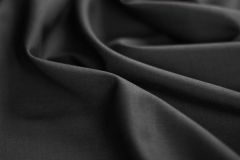 ткань черная шерсть с мембраной мембрана шерсть однотонная черная Италия