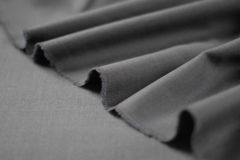 ткань легкая шерсть средне-серого цвета костюмно-плательная шерсть однотонная серая Италия