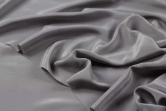 ткань серый крепдешин из шелка крепдешин шелк однотонная серая Италия