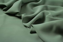 ткань шелковый шармуз шафран шармюз шелк однотонная зеленая Италия