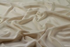 ткань крепдешин цвета топленого молока крепдешин шелк однотонная белая Италия