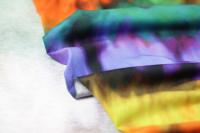 ткань хлопковый трикотаж с размытыми яркими красками