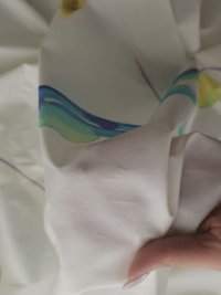 ткань хлопок с размытыми красками