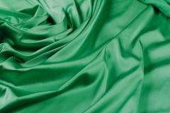 ткань шелковый атлас атлас шелк однотонная зеленая Италия