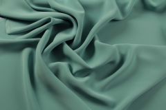 ткань шелковое кади бирюзового цвета кади шелк однотонная зеленая Италия