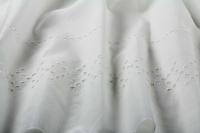 ткань шитье на белом батисте