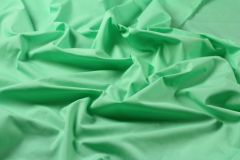 ткань хлопок цвета ментола поплин хлопок однотонная зеленая Италия