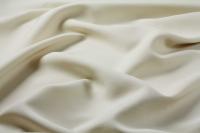 ткань креп из шерсти с шелком цвета топленого молока