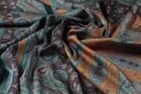 ткань шелковый платок с узором пейсли в мозаичном стиле