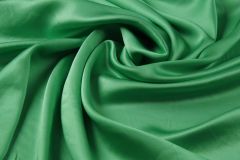 ткань шелковый атлас (вареный)  зеленое яблоко атлас шелк однотонная зеленая Италия