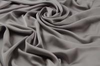 ткань сатин из шелка серо-лавандового цвета